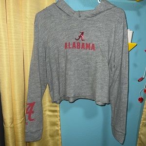 Bling Alabama cropped hoodie from pink